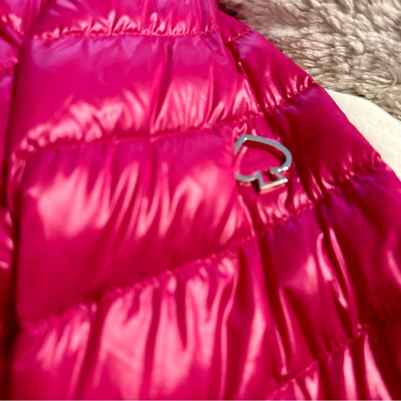 kate spade ♠️- Packable Down Jacket with Retractable Hood, “Hot Pink” , XL - Picture 14 of 16